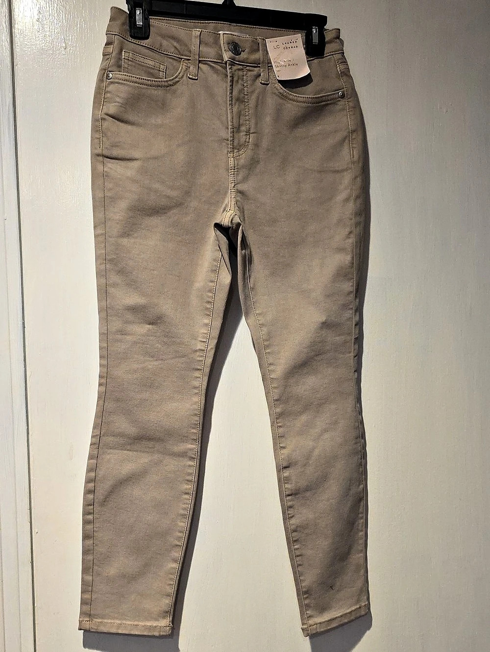 Lauren Conrad High Rise Skinny Ankle Skinny Ankle Jeans Beige Size 4 NWT